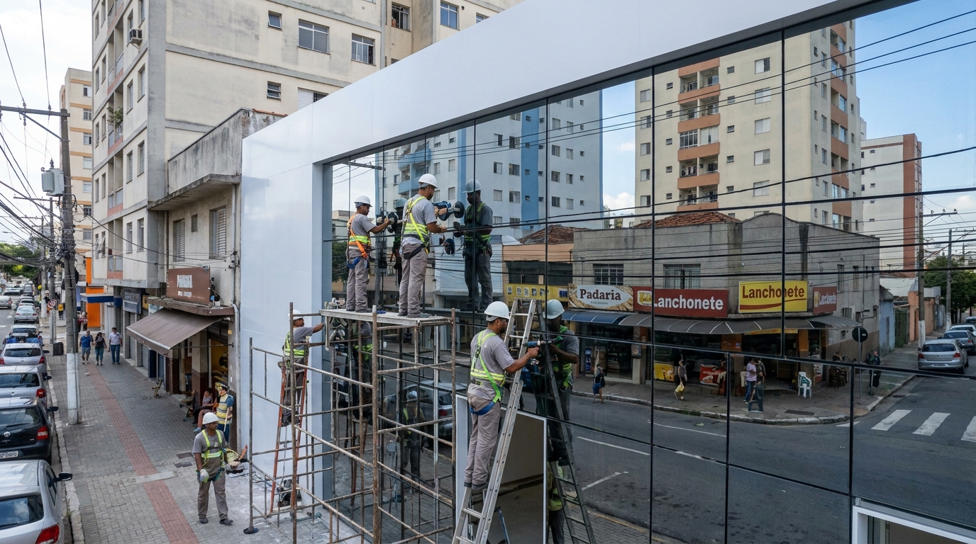 Fechamentos em Vidro no Centro, Vitória‑ES